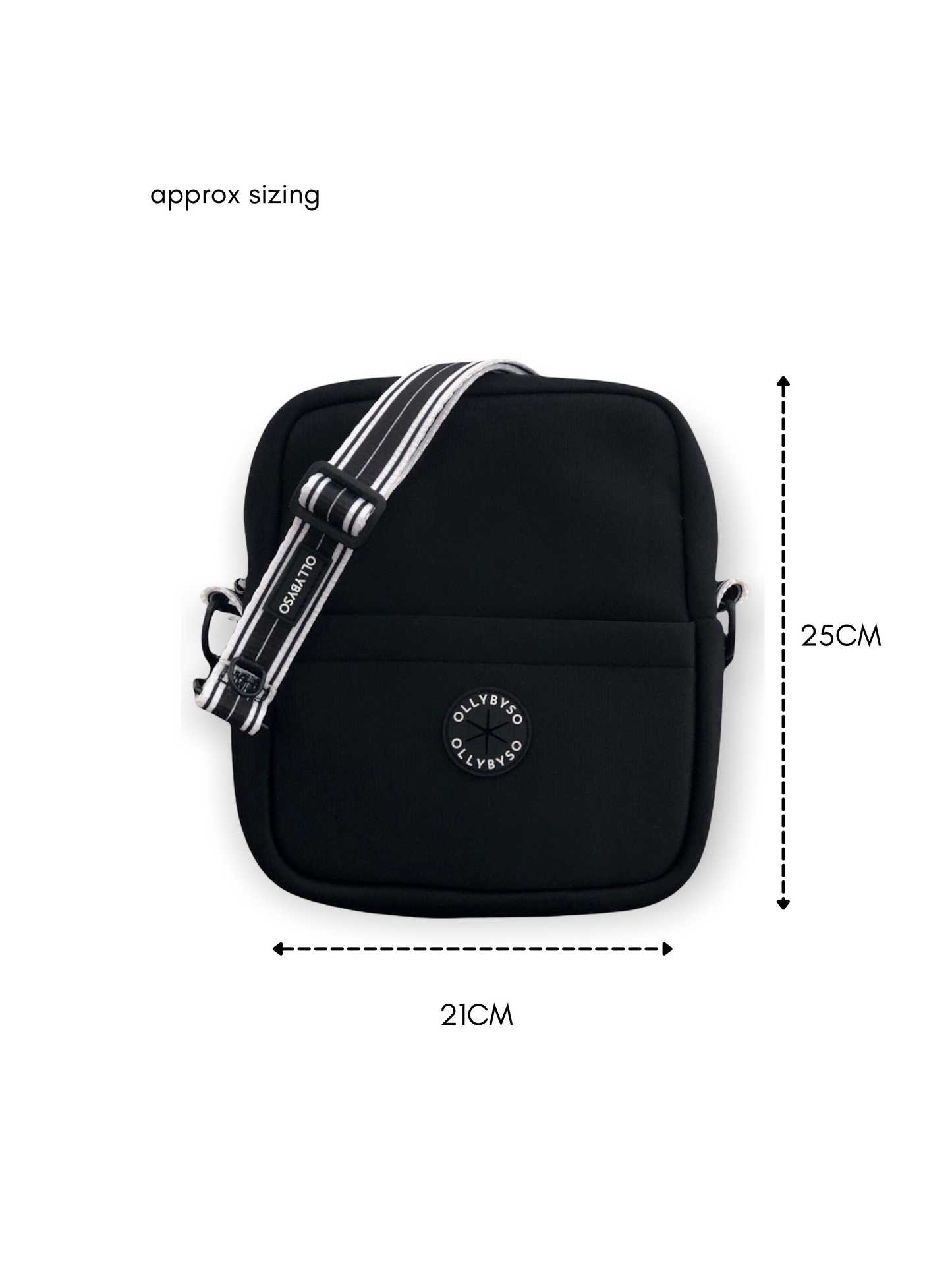 Out With The Dog Crossbody Bag - Classic Black